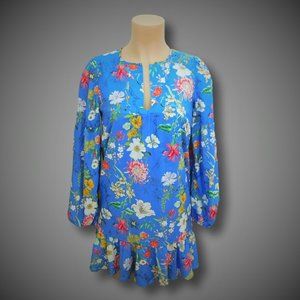 PARKER BLUE SANGRIA FLORAL DRESS NEW SZ. XS